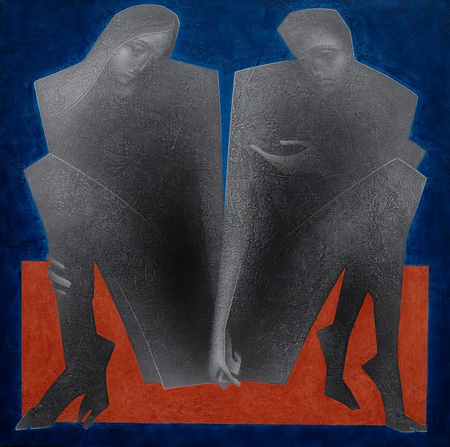 Зображення "Непорозуміння" від ДЕНИС ТИМЧИШИН, розмір: 60х60 см, матеріали: полотно, акрил, медіум: КАРТИНИ, місто: Львів, ціна: $1400