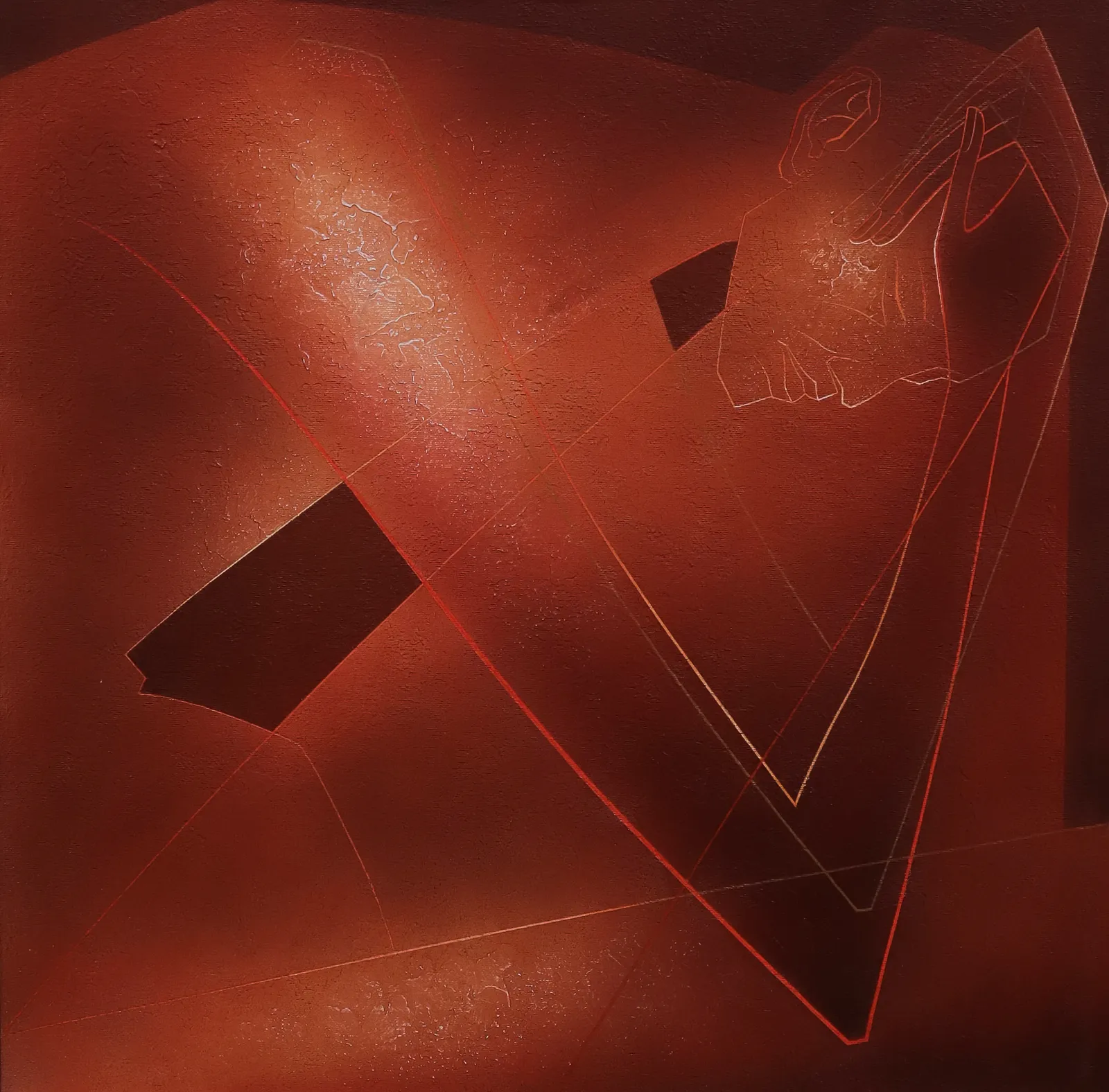 Зображення "Самотність" від ДЕНИС ТИМЧИШИН, розмір: 60x60 cm, матеріали: полотно, акрил, медіум: КАРТИНИ, місто: Львів