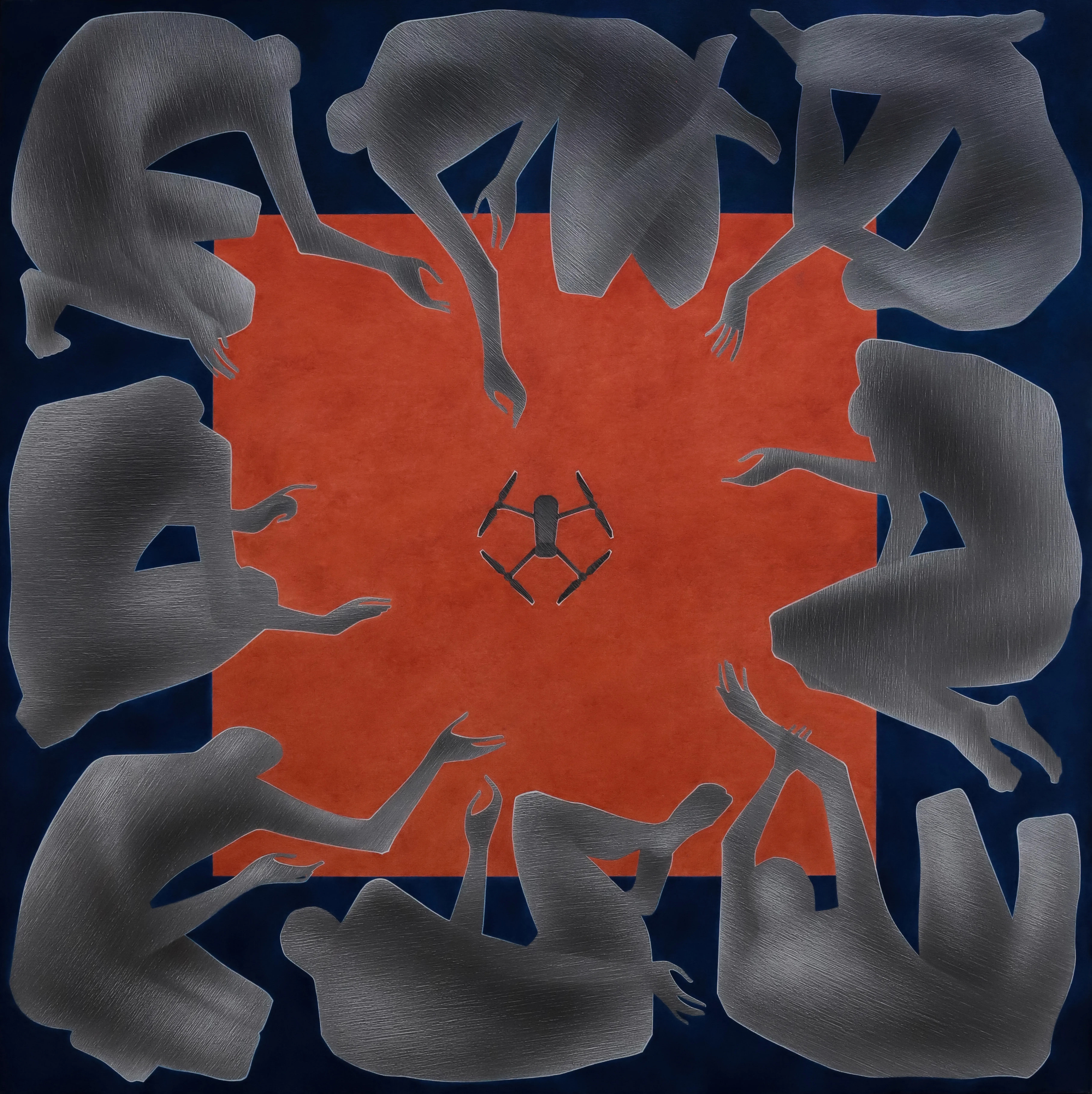 Зображення "Три дні" від ДЕНИС ТИМЧИШИН, розмір: 190x190 см, матеріали: полотно, акрил, медіум: КАРТИНИ, місто: Львів, ціна: $5200