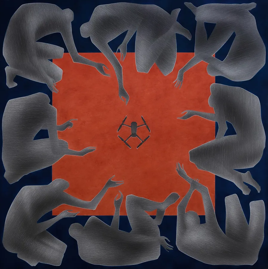 Зображення "Три дні" від ДЕНИС ТИМЧИШИН, розмір: 190x190 см, матеріали: полотно, акрил, медіум: КАРТИНИ, місто: Львів, ціна: $5200