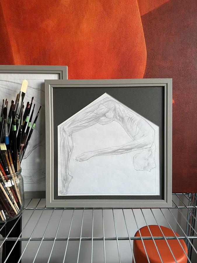 Зображення "Сховище долі" від ДЕНИС ТИМЧИШИН, розмір: 33х33 см, матеріали: папір, олівець, медіум: КОЛЕКЦІЯ МАЛИХ РОБІТ, місто: Львів