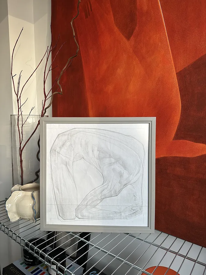 Зображення "ПОЛОН" від ДЕНИС ТИМЧИШИН, розмір: 37х37 см, матеріали: папір, олівець, медіум: КОЛЕКЦІЯ МАЛИХ РОБІТ, місто: Львів