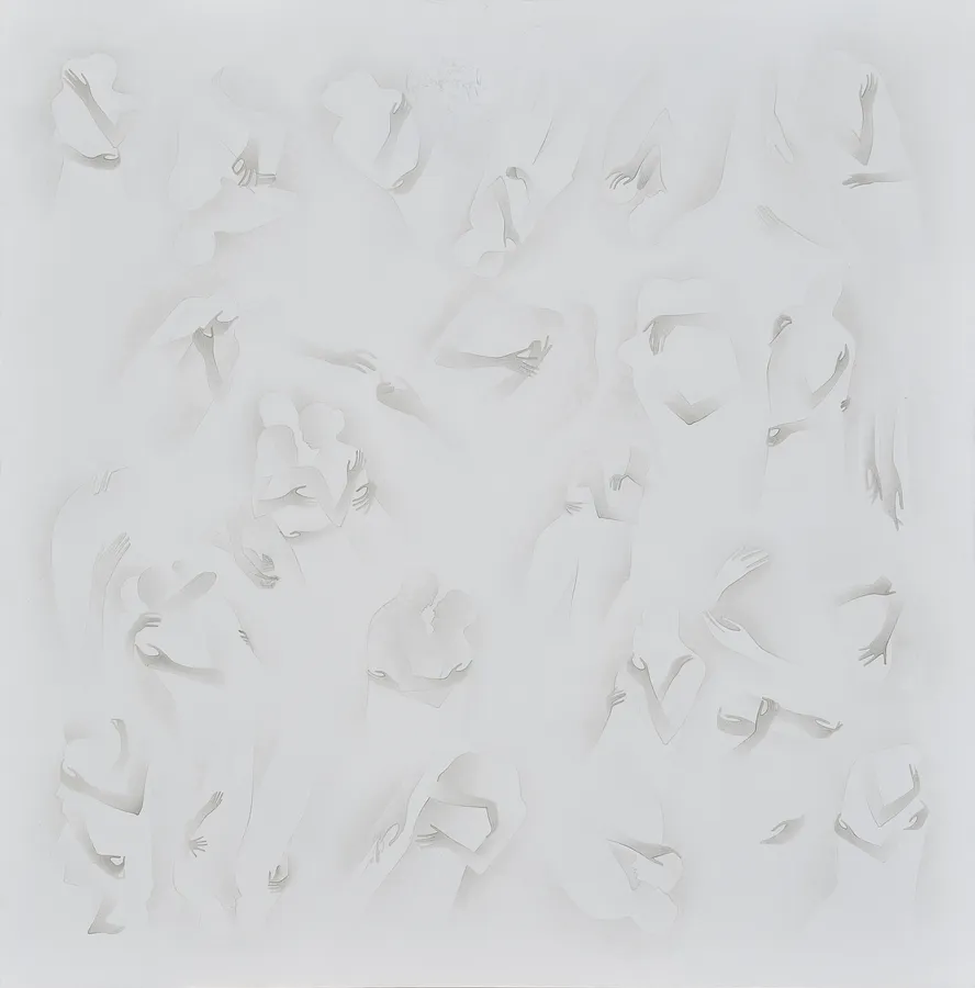 Зображення "Зустріч у Раю" від ДЕНИС ТИМЧИШИН, розмір: 75х75 см, матеріали: липова дошка, левкас, акрил, медіум: ІКОНОПИС, місто: Львів, ціна: $1500