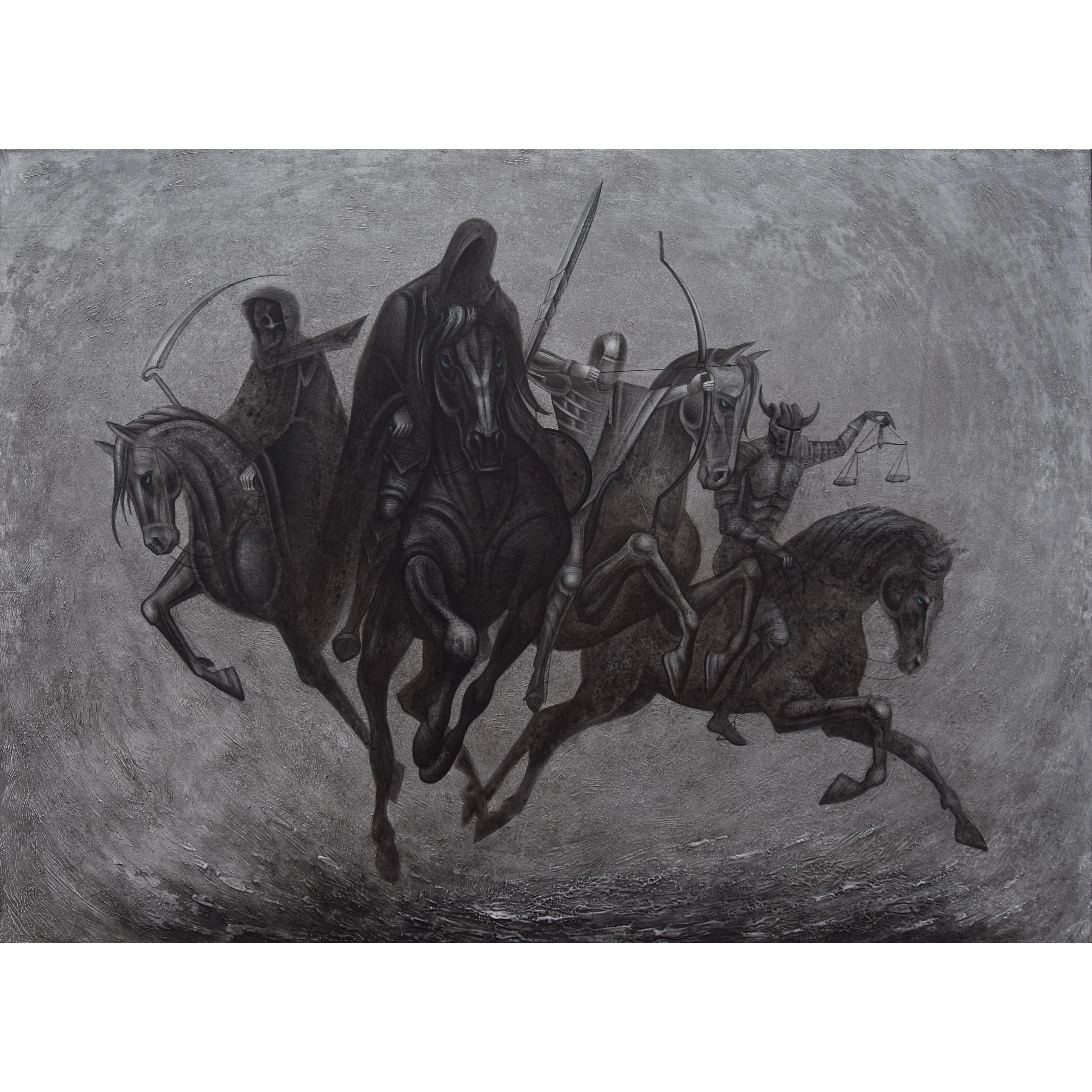 Зображення "Апокаліпсис  " від ДЕНИС ТИМЧИШИН, розмір: 100х80 см, матеріали: липова дошка, левкас, акрил, медіум: ІКОНОПИС, місто: Львів, ціна: $1000