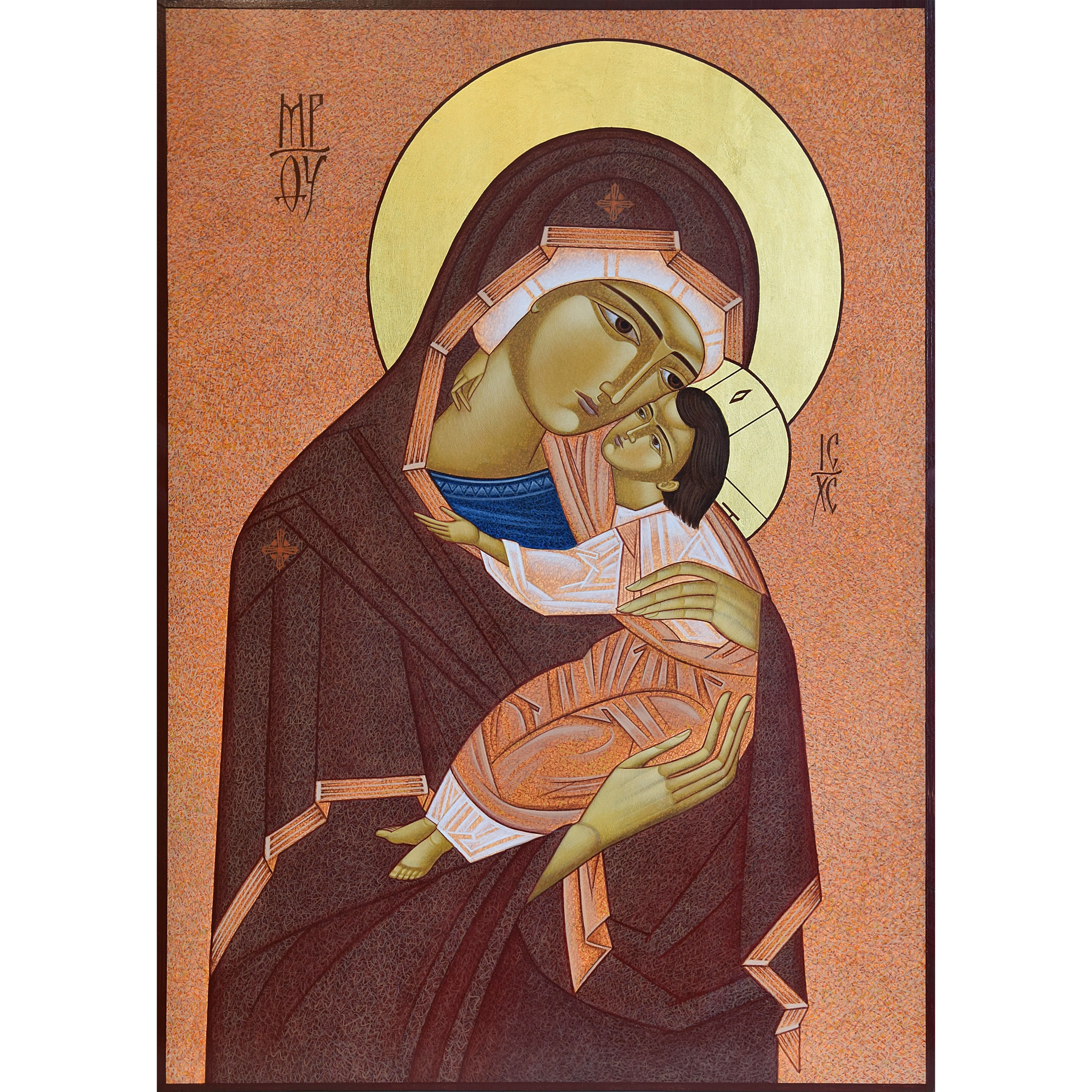 Зображення "Замилування" від ДЕНИС ТИМЧИШИН, розмір: 70х50 см, матеріали: липова дошка, левкас, акрил, золото, медіум: ІКОНОПИС, місто: Львів