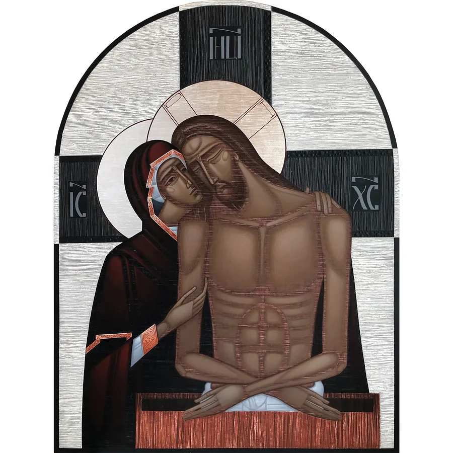 Зображення "Замилування" від ДЕНИС ТИМЧИШИН, розмір: 55х45 см, матеріали: липова дошка, левкас, акрил, золото, медіум: ІКОНОПИС, місто: Львів, ціна: $1500