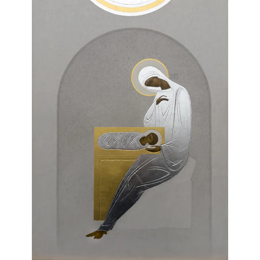 Зображення "Різдво" від ДЕНИС ТИМЧИШИН, розмір: 40х30 см, матеріали: липова дошка, левкас, акрил, золото, медіум: ІКОНОПИС, місто: Львів, ціна: $1500