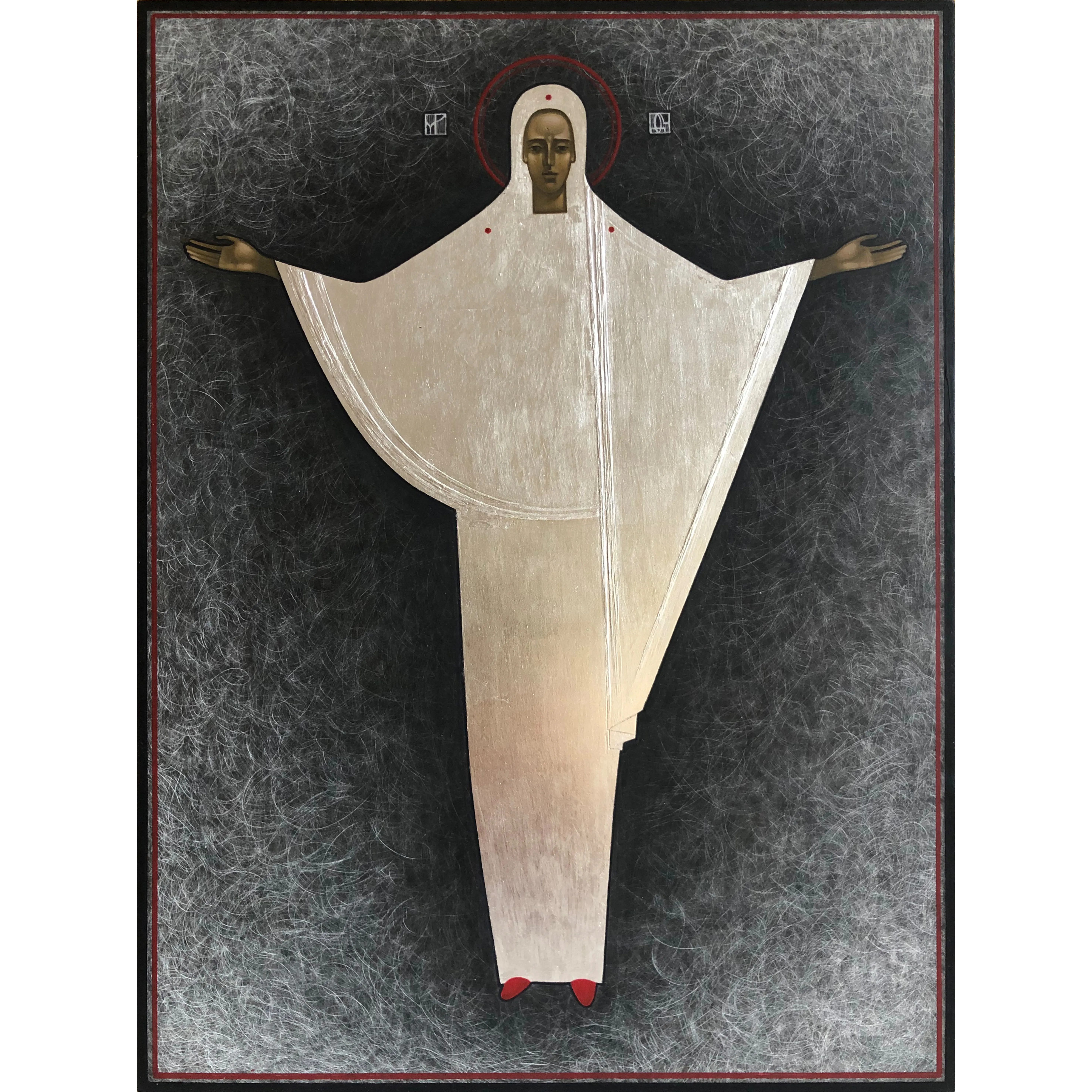 Зображення "Оранта" від ДЕНИС ТИМЧИШИН, розмір: 40х30 см, матеріали: липова дошка, левкас, акрил, золото, медіум: ІКОНОПИС, місто: Львів, ціна: $800