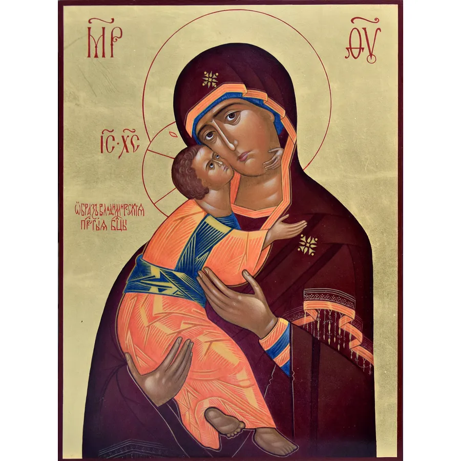 Зображення "Одигітрія " від ДЕНИС ТИМЧИШИН, розмір: 40х30 см, матеріали: липова дошка, левкас, акрил, золото, медіум: ІКОНОПИС, місто: Львів, ціна: $700