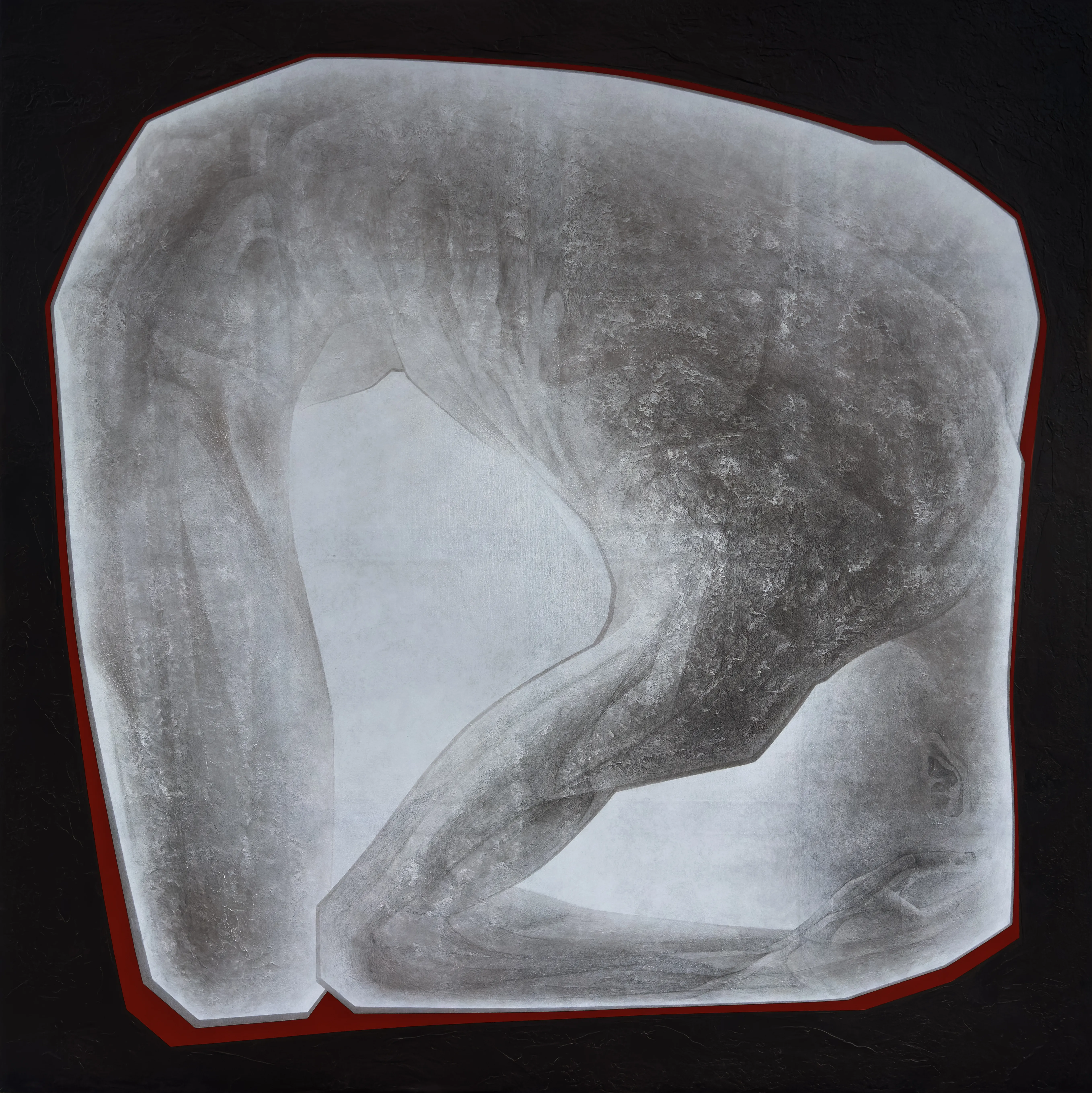 Зображення "ПОЛОН" від ДЕНИС ТИМЧИШИН, розмір: 190x190 см, матеріали: полотно, акрил, медіум: РОБОТИ, місто: Львів, серія: ОСТАННІЙ СНІГ, ціна: $4500