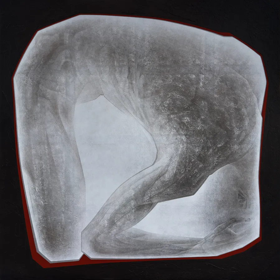 Зображення "ПОЛОН" від ДЕНИС ТИМЧИШИН, розмір: 190x190 см, матеріали: полотно, акрил, медіум: РОБОТИ, місто: Львів, серія: ОСТАННІЙ СНІГ, ціна: $4500